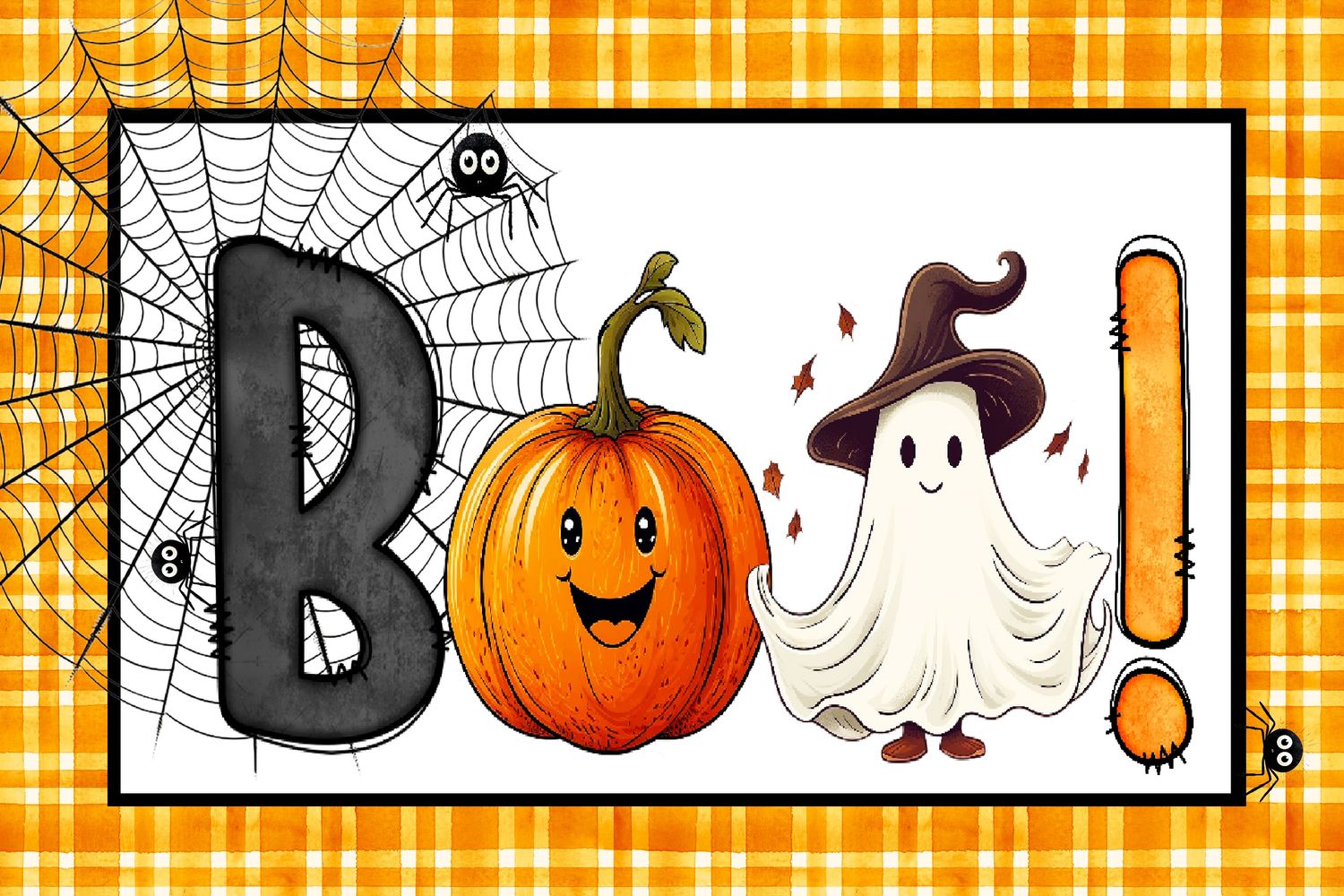Halloween home decor blocks and signs