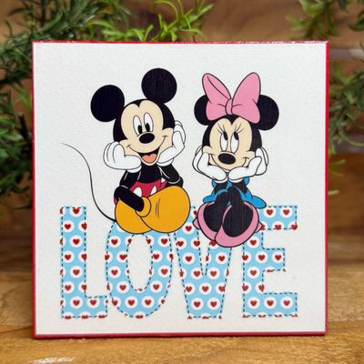 Mickey &amp; Minnie Love home decor blocks