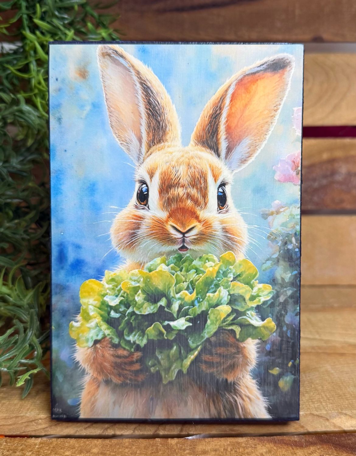 Easter Bunny home decor blocks