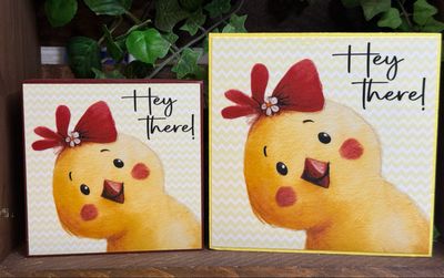 Hello Spring home decor blocks
