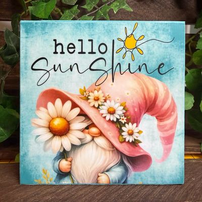 Spring &amp; Summer Gnomes home decor blocks
