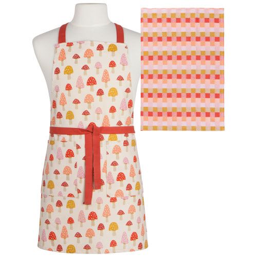Apron Tea Towel Set - Mushrooms Danica