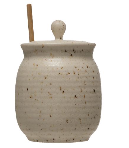 Speckled Honey Jar w/wand