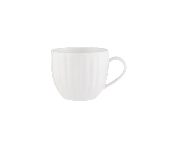 P&amp;K Fluted Mug, White 