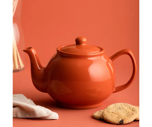 P&amp;K 6 c. Teapot - Burnt Orange