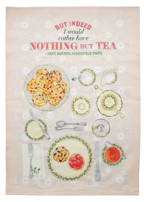 Jane Austen Tea Towel