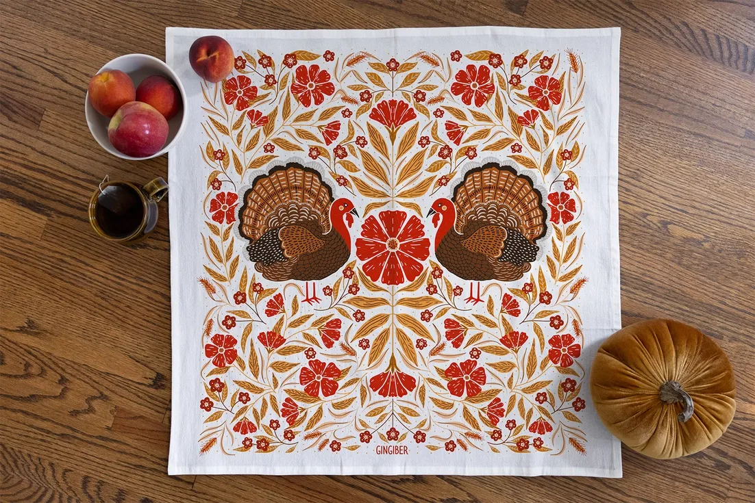 Turkey Tea Towel Gingiber