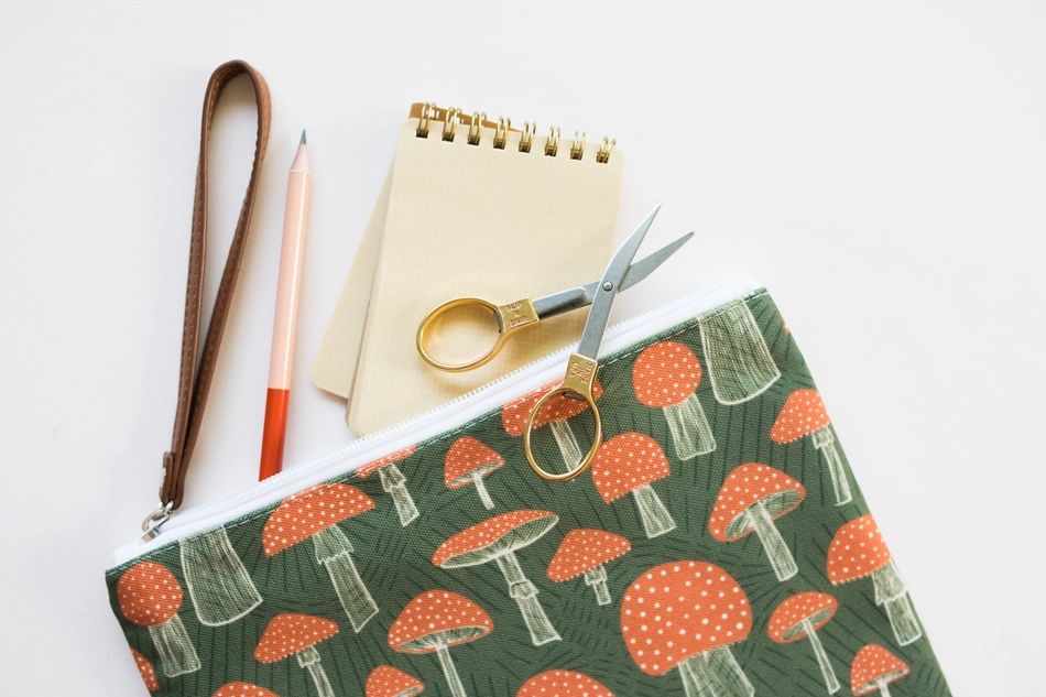Zip Pouch - Mushroom Gingiber
