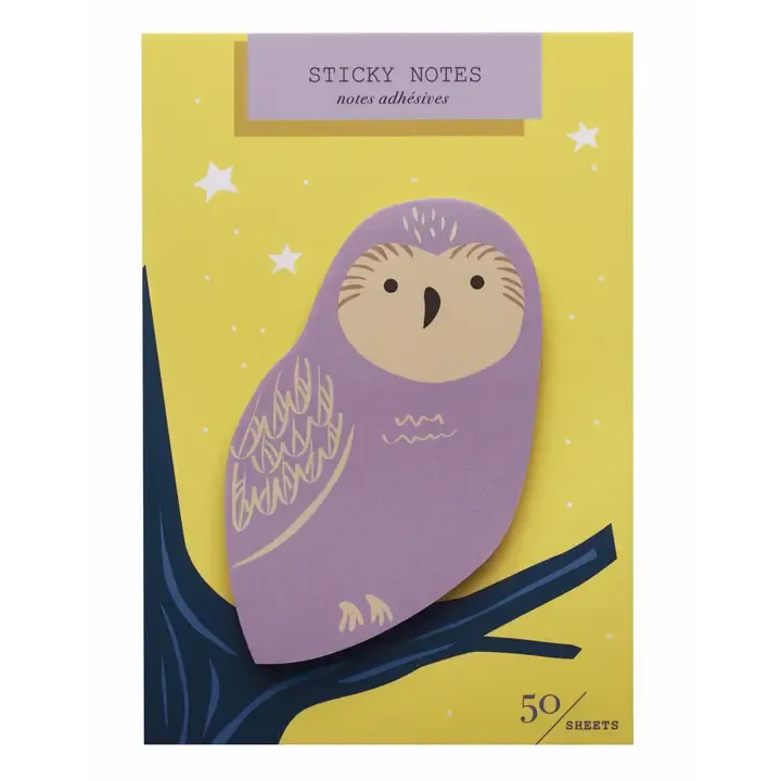Owl Die Cut Sticky Notes GOAW