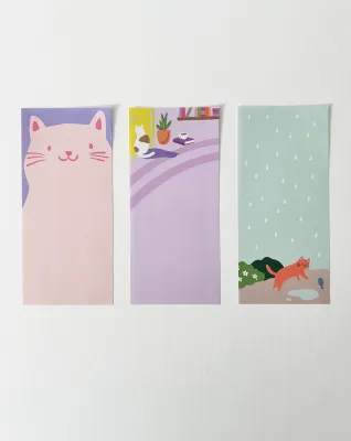 Cat Faces Sticky Notes GOAW