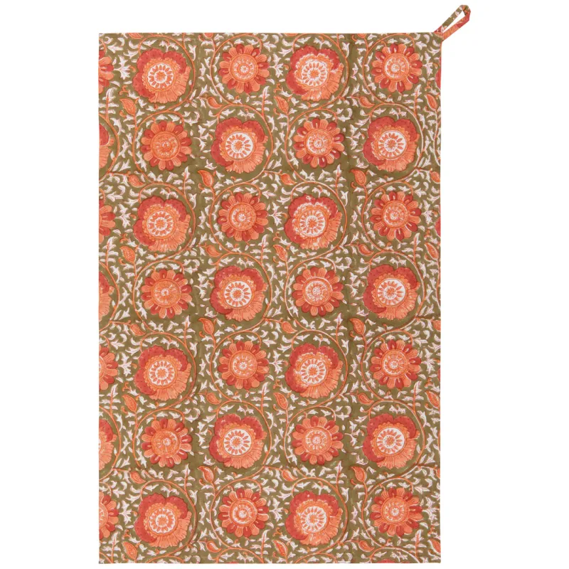 Zinnia Tea Towel