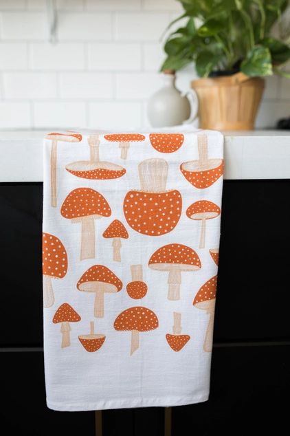 Mushroom Flour Sack Towel
