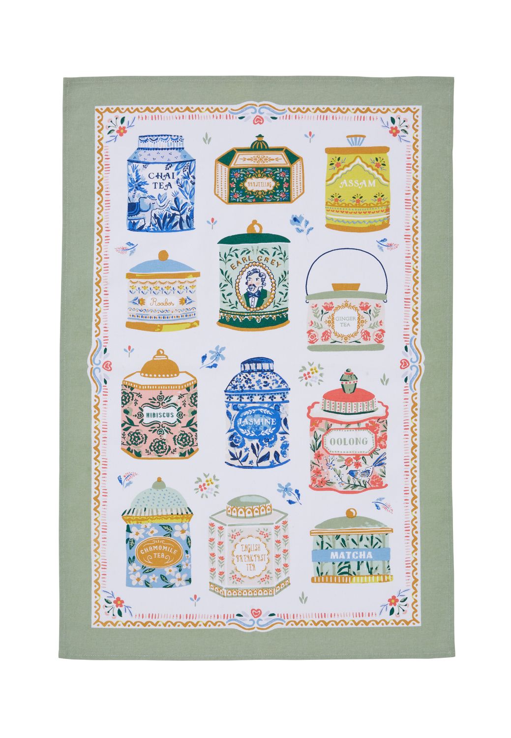 Tea Tins Tea Towel UW