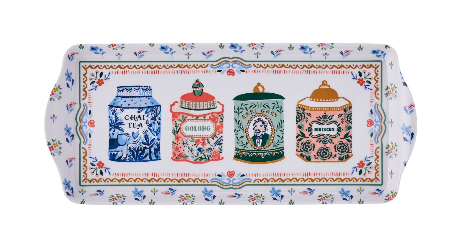 Tea Tins Small Tray UW
