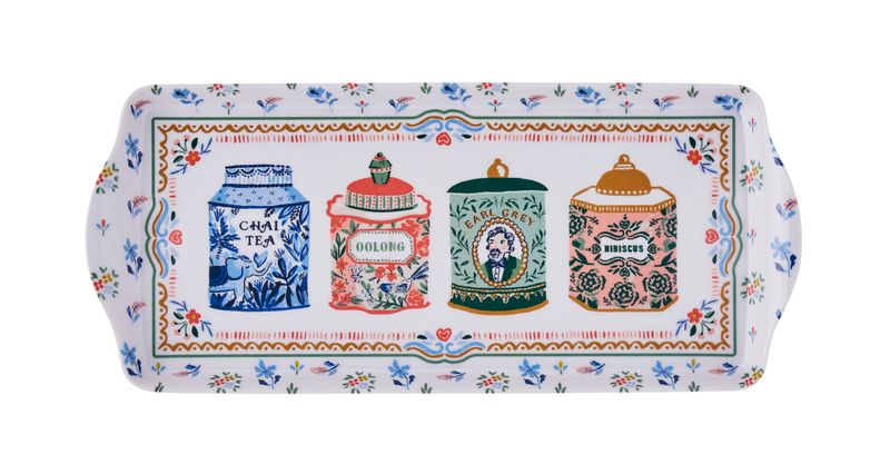 Tea Tins Small Tray UW