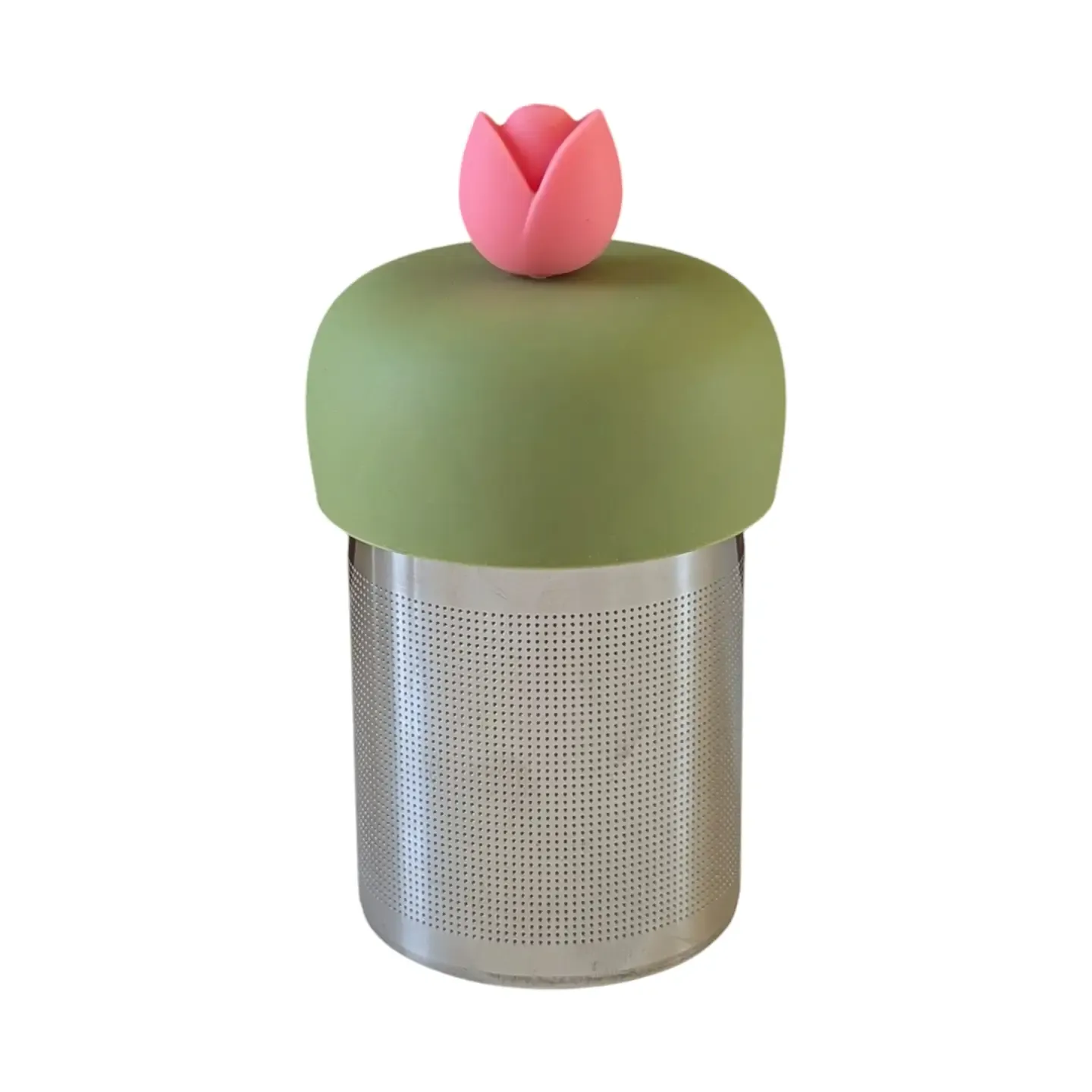 Pink Tulip Floating Tea Infuser