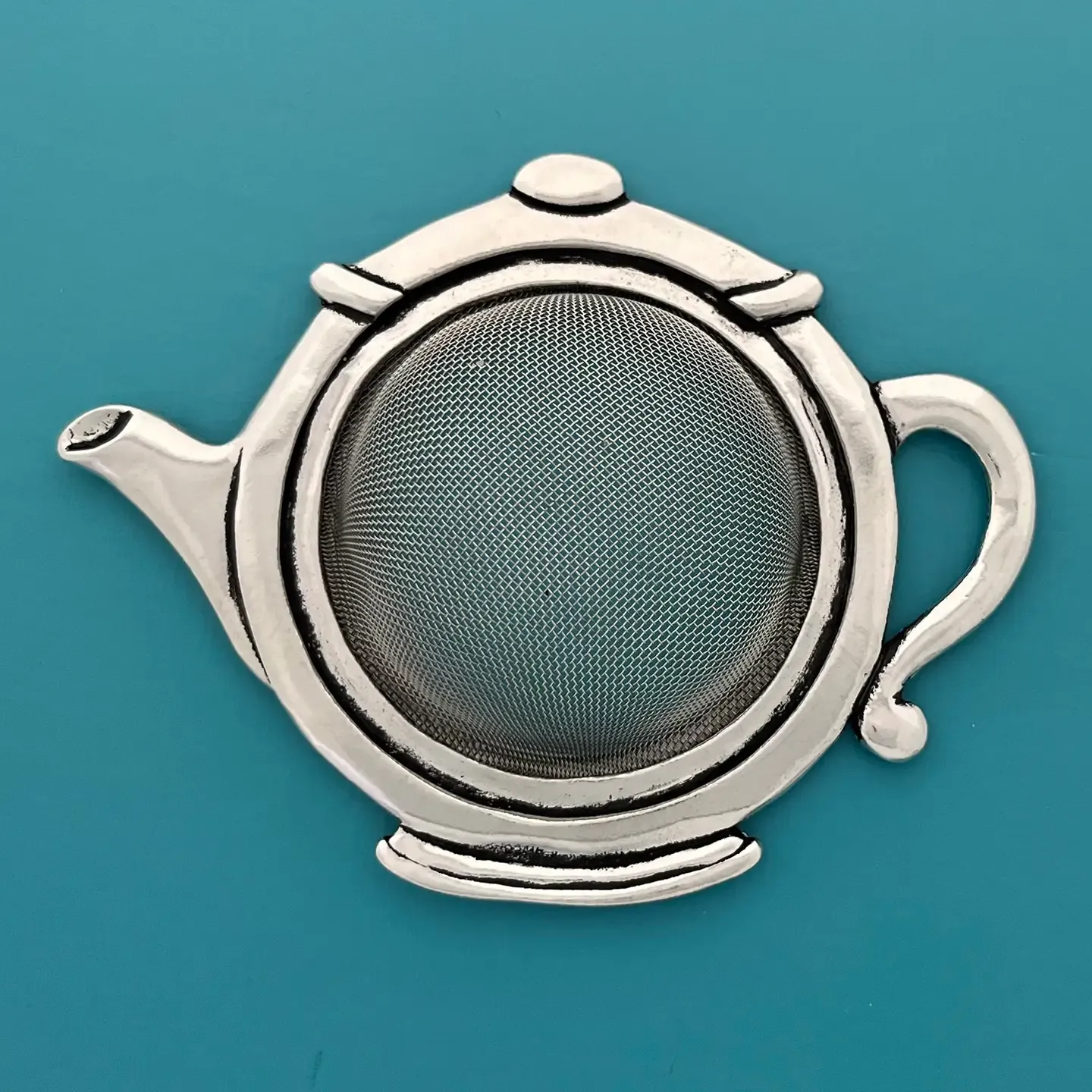 Pewter Strainer  - Teapot