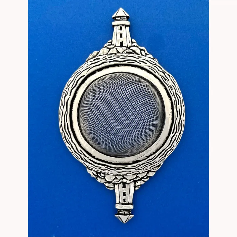 Pewter Tea Strainer - Lighthouse