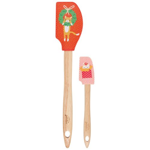 Christmas Let it Meow Spatula, 2 pc