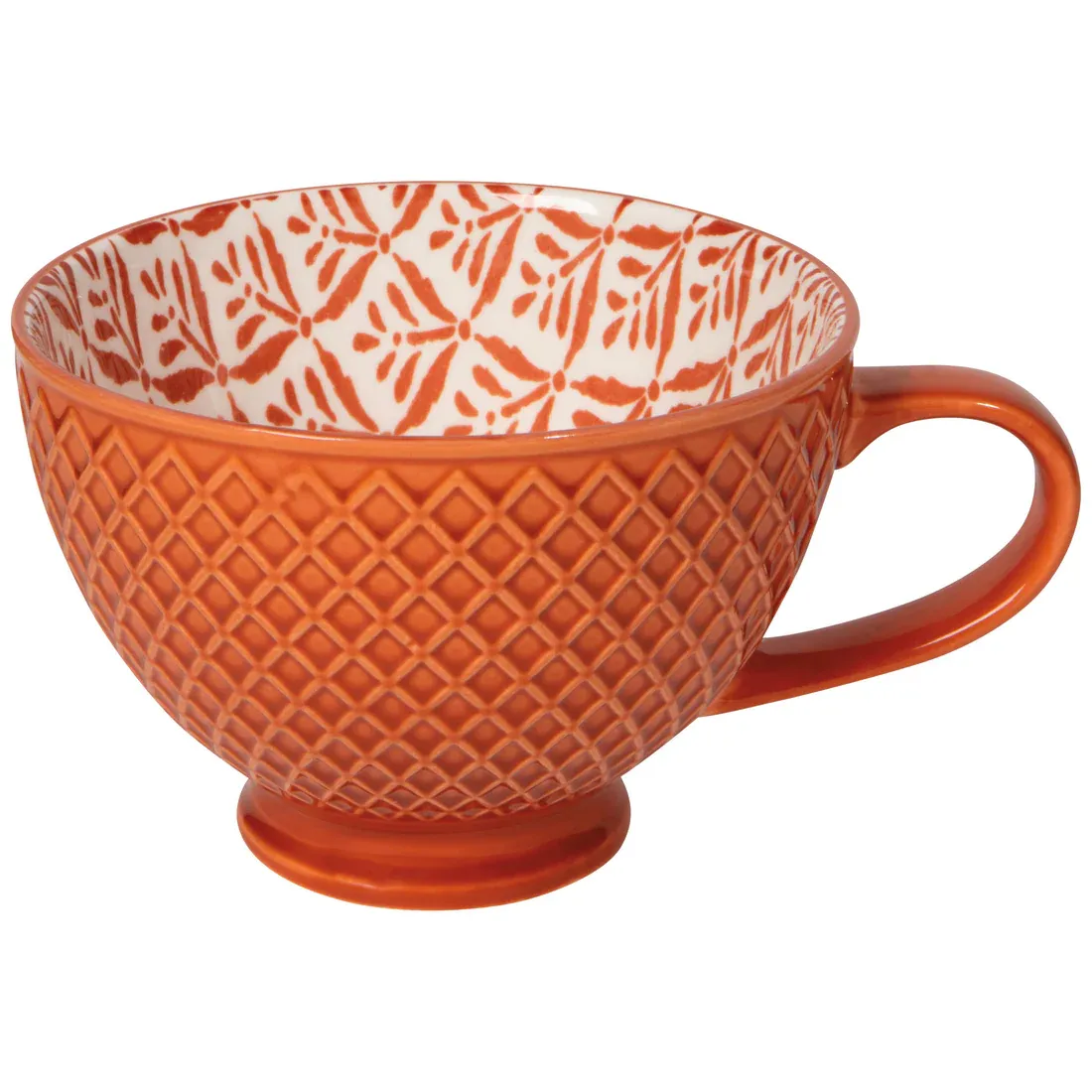 Mug Latte Copper Leaves