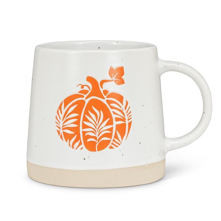 Pumpkin Stoneware Mug 14 oz