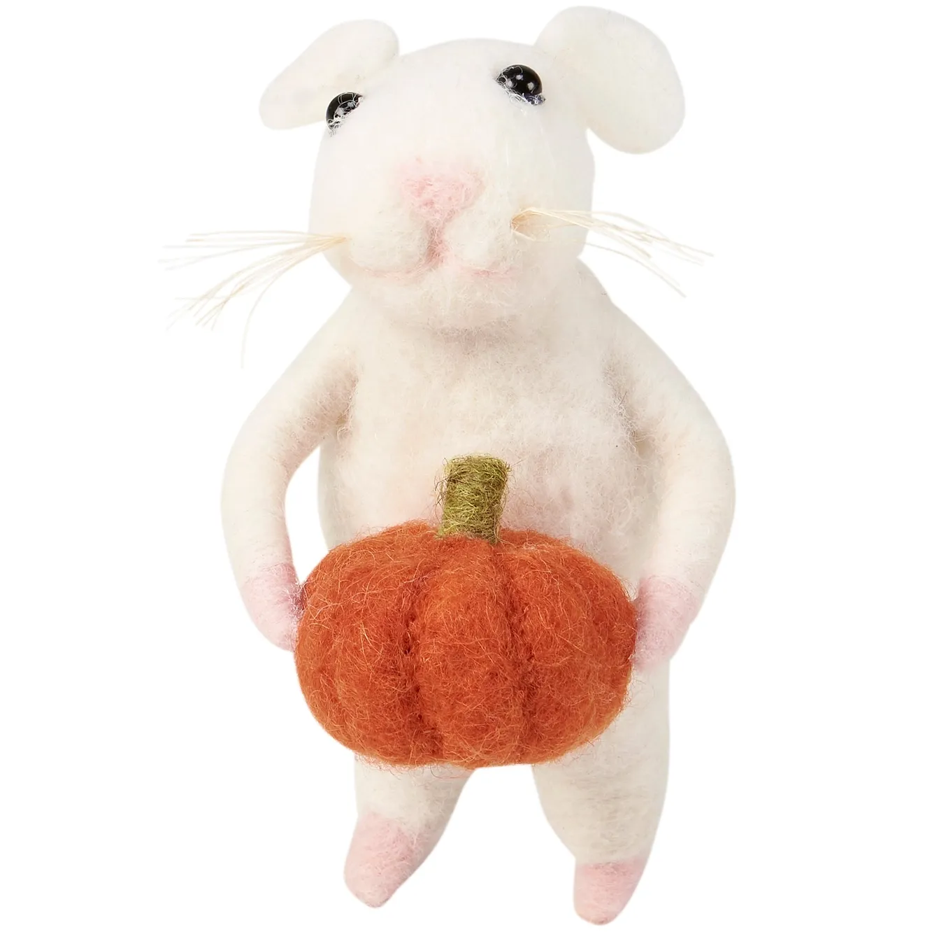 Mouse With Pumpkin Ornament