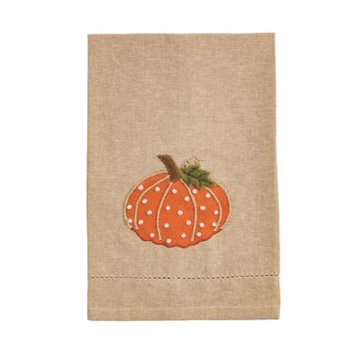 Pumpkin French Knot Towel  MP
