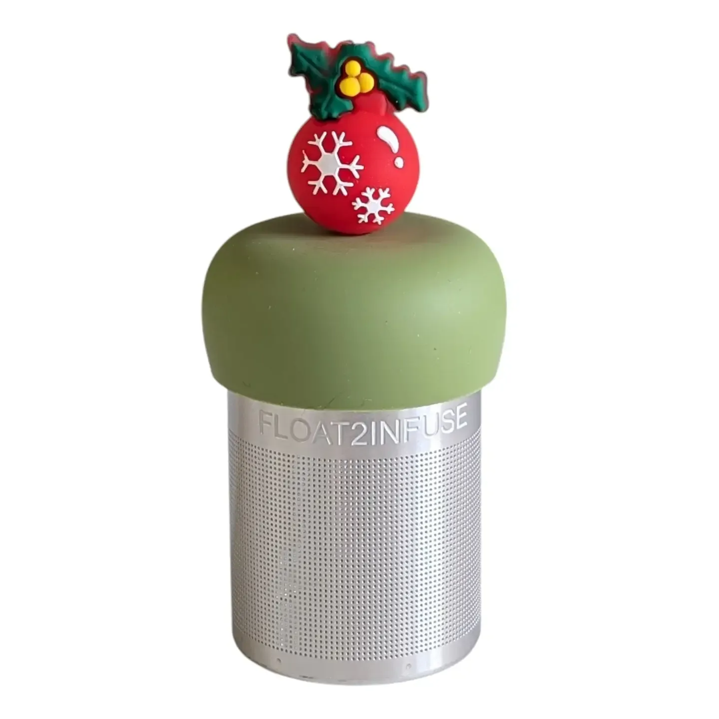 Red Christmas Ornament Floating Tea Infuser