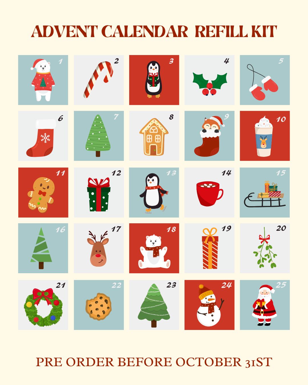 Advent Calendar Refill