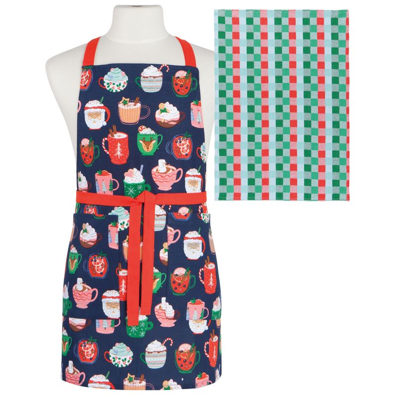 Apron Tea Towel Set - Cozy Cups Danica