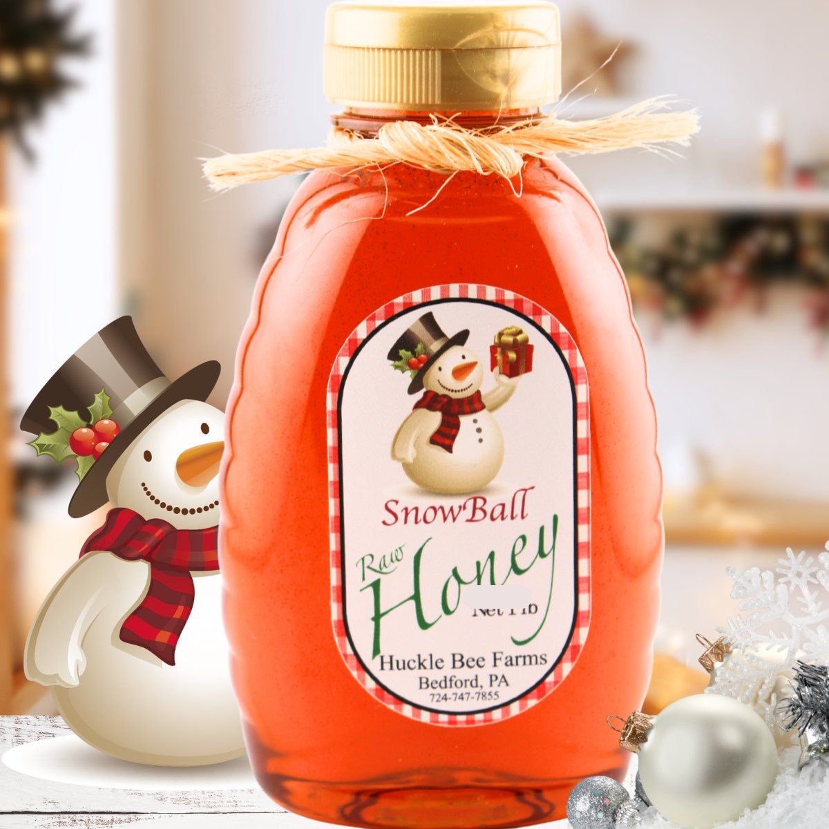 Huckle Bee Snowball Honey 1/2 lb