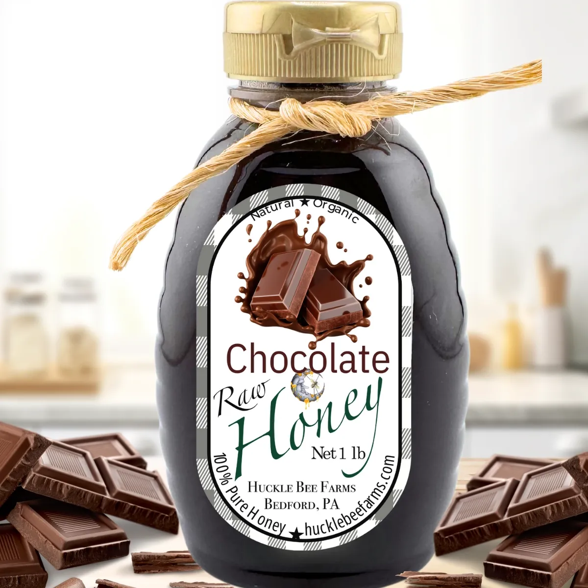Huckle Bee Chocolate Honey 1/2 lb