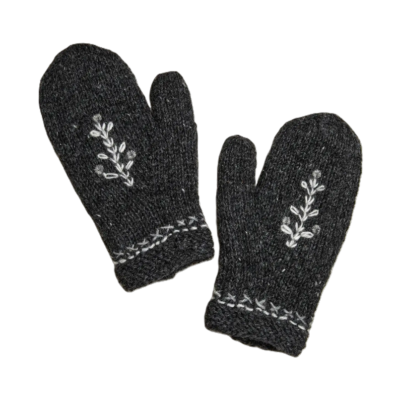 Evergreen Knit Mittens