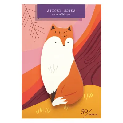 Fox Die Cut Sticky Notes GOAW