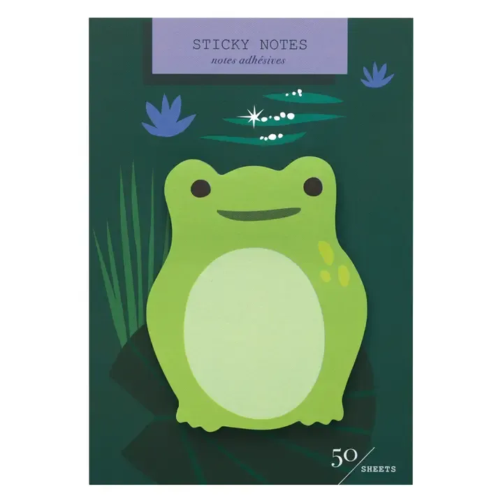 Frog Die Cut Sticky Notes GOAW