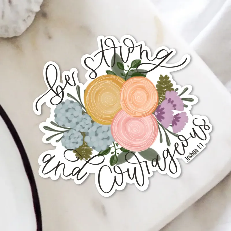 TaleMeCo Josh 1:9 (Be Strong) Sticker