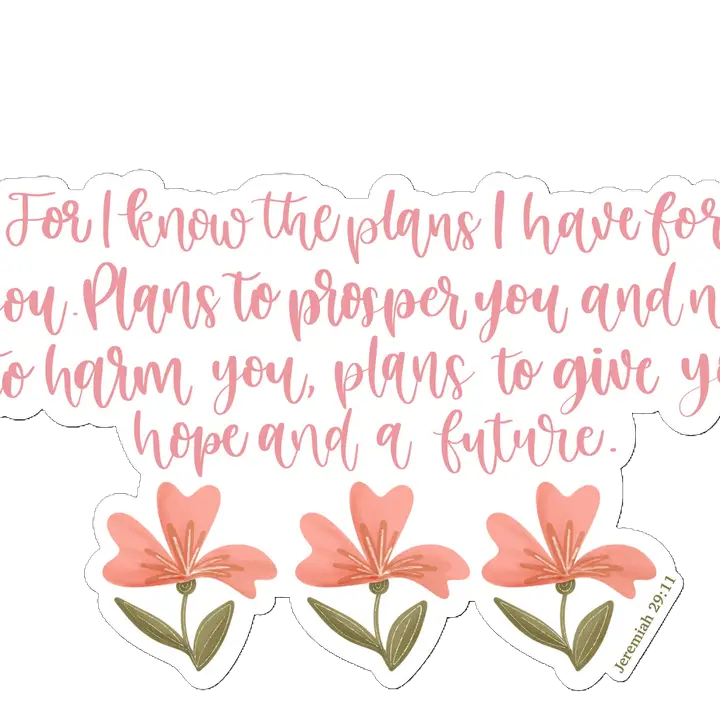 TaleMeCo - Jer 29:11 Sticker