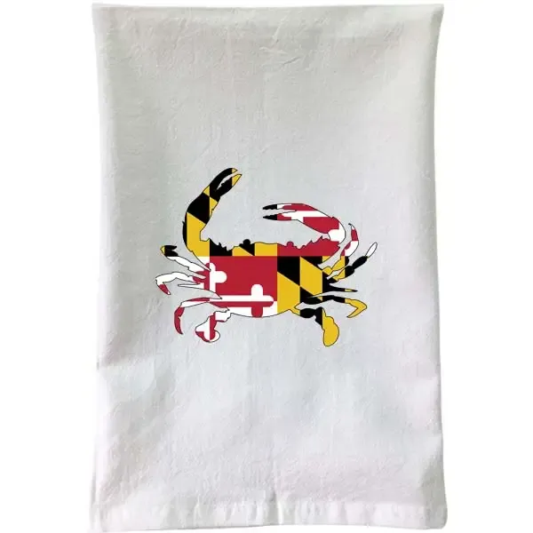 Maryland Flag Crab Towel