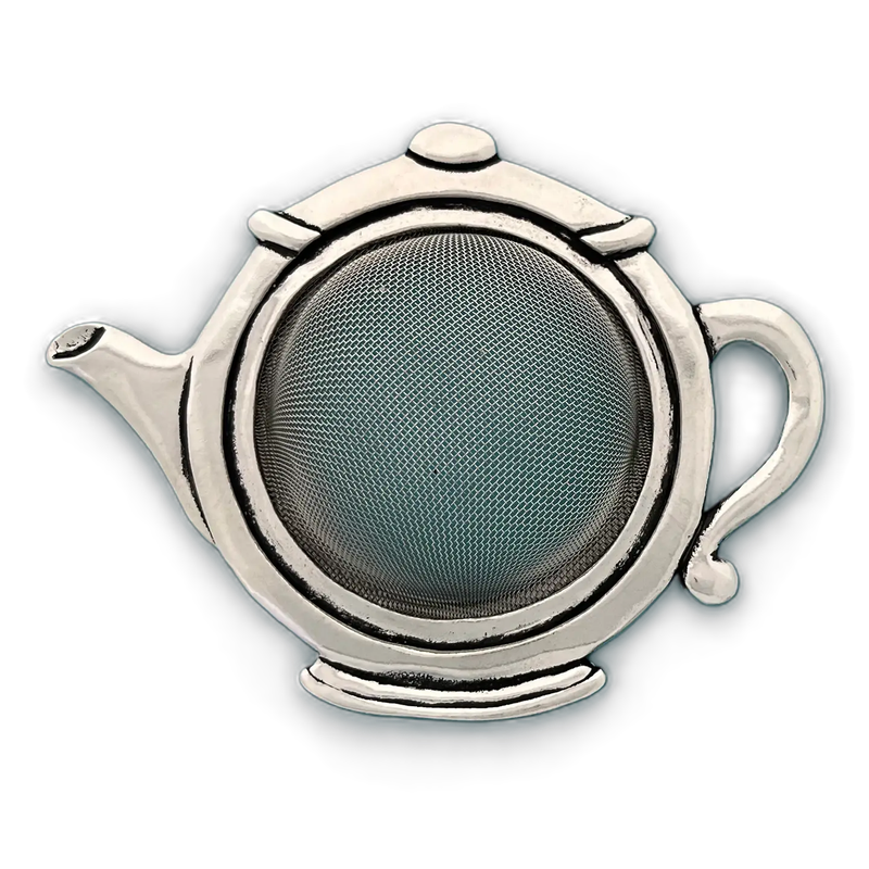 Pewter Tea Strainer - Teapot