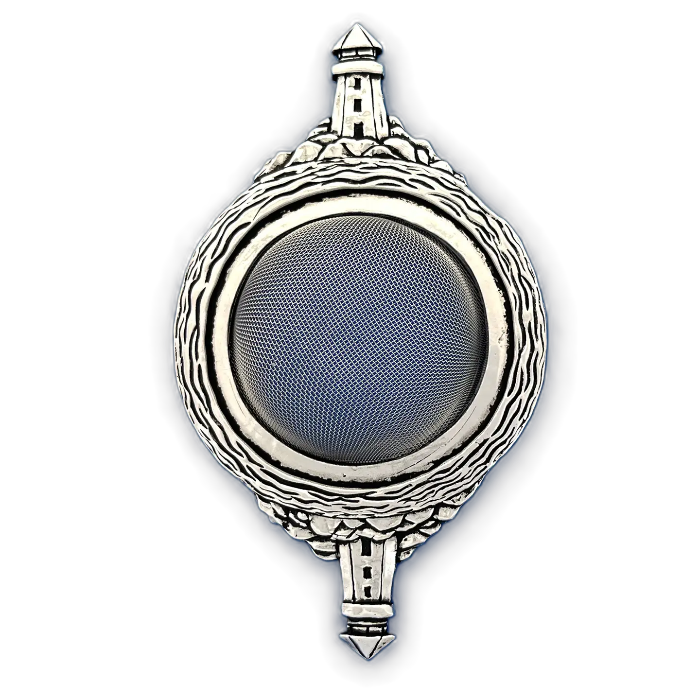 Pewter Tea Strainer - Lighthouse