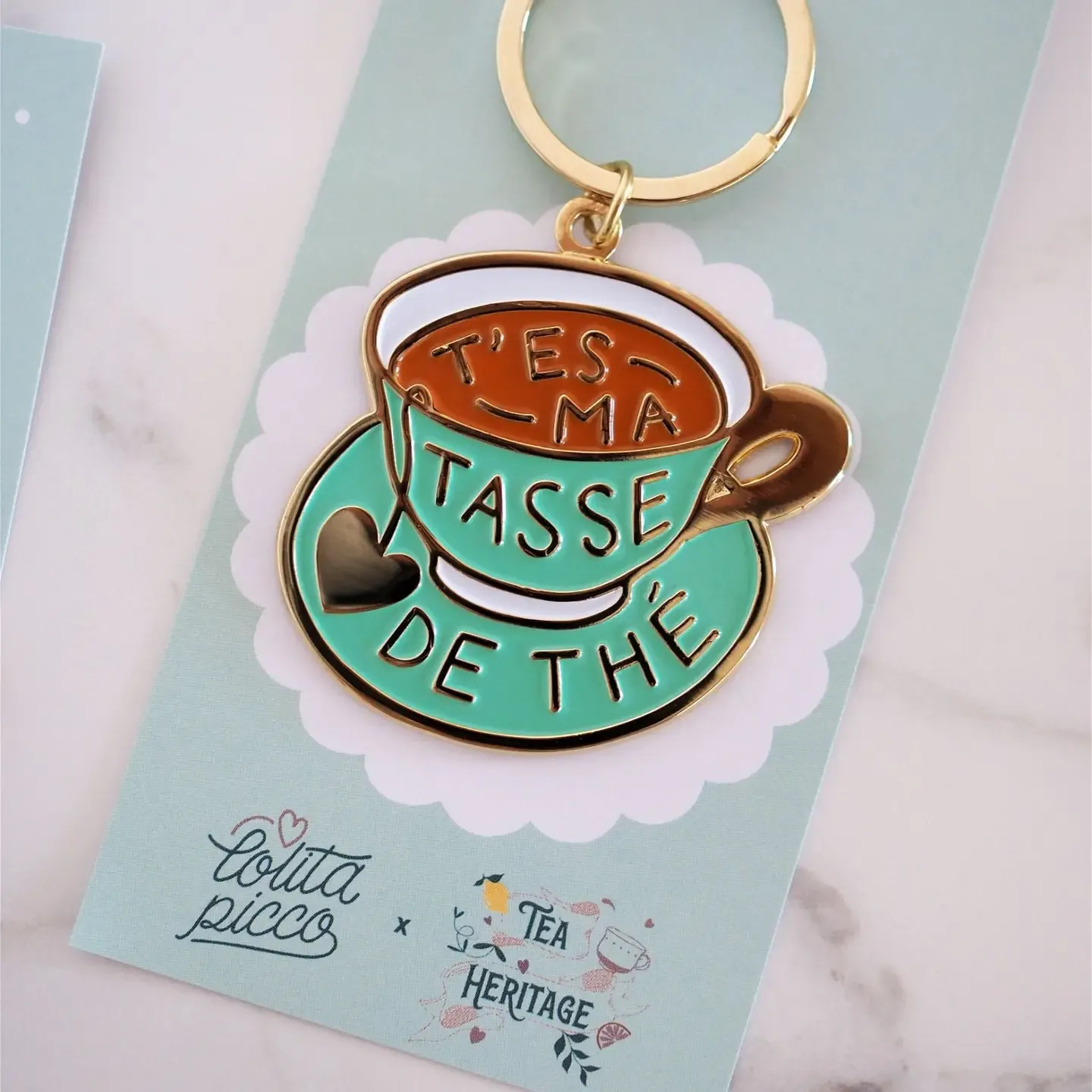 French Tea Lovers Club Keychain