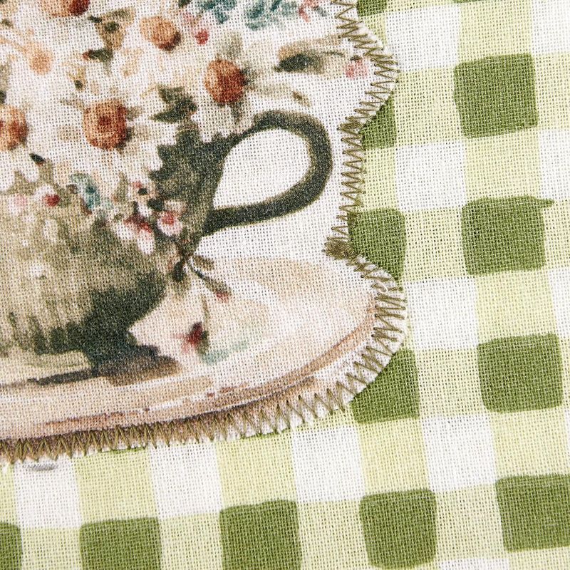 Teacup (stitched) tea towel