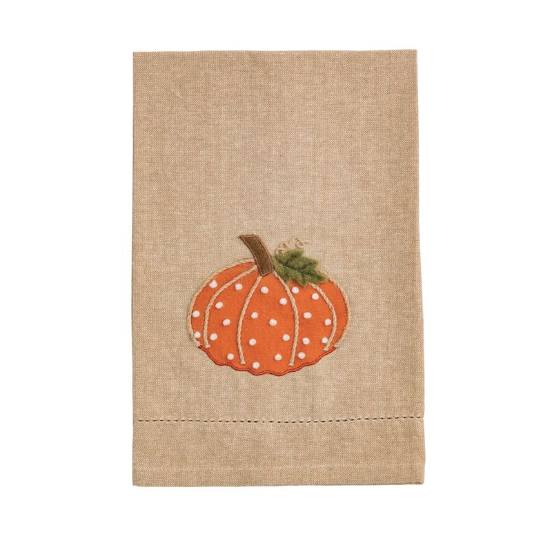 Pumpkin French Knot Towel  MP