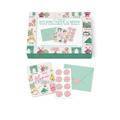Paris Merci Note Card Set