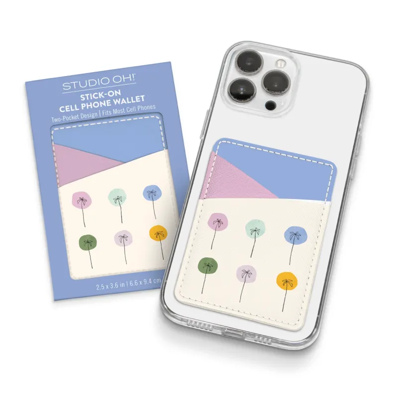 Cell Phone Wallet Dotted Palms 