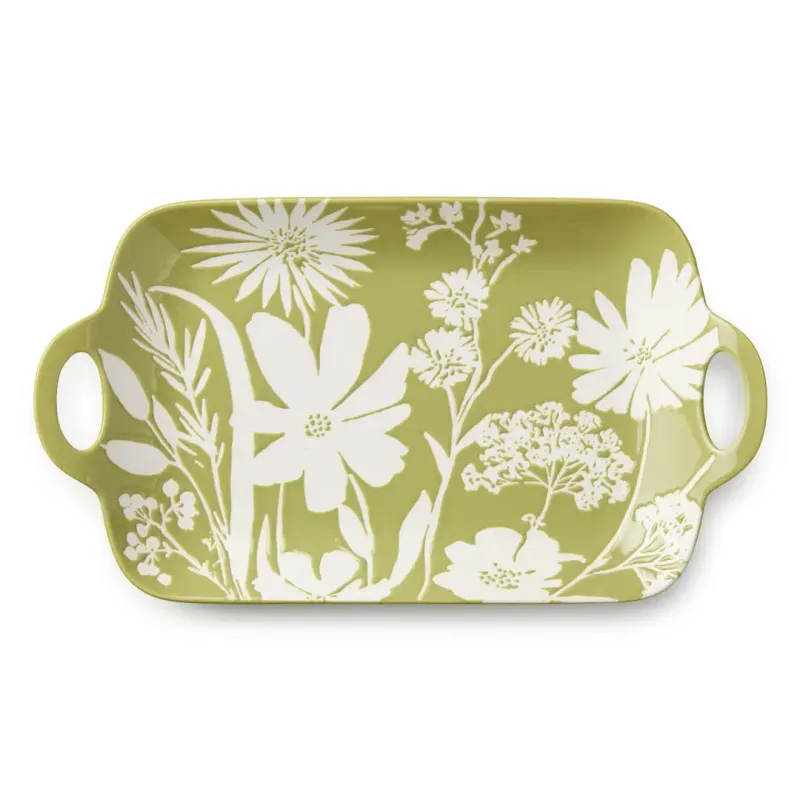 Wildflowers Rectangular Platter 14x8