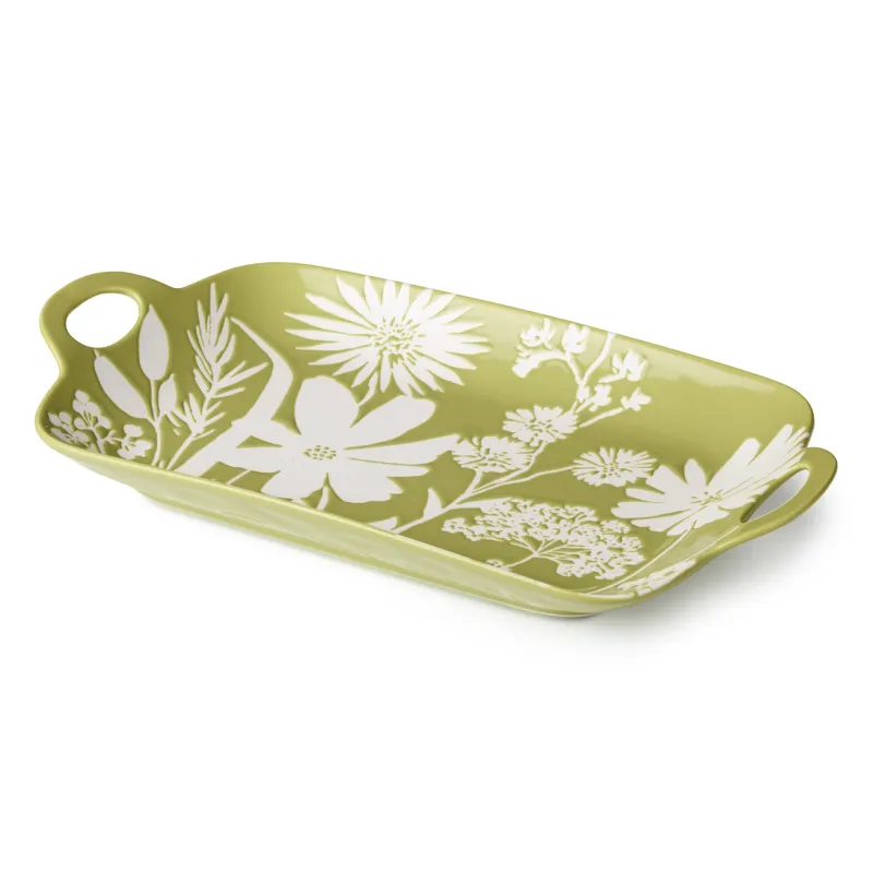 Wildflowers Rectangular Platter 14x8