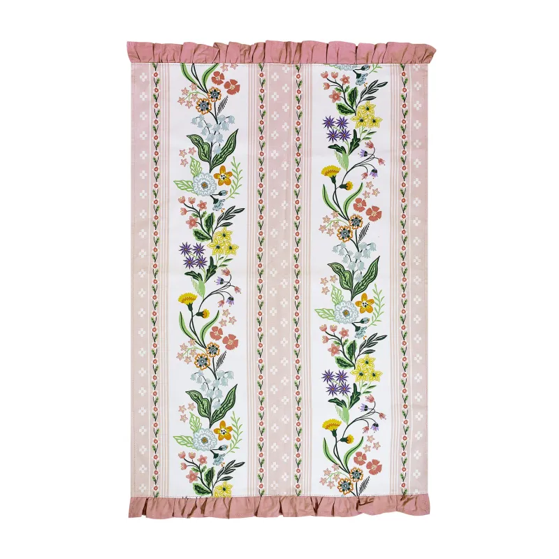 Petals and Prose Tea Towel