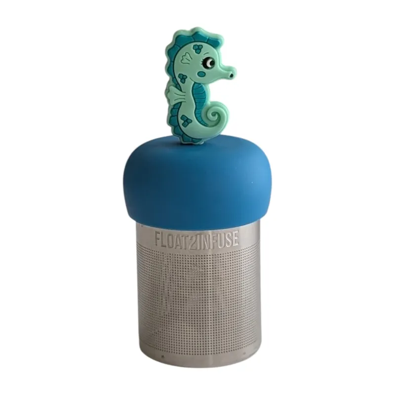  Teal Seahorse Floating Tea Infuser