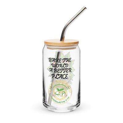 Bake The World Can-shaped glass